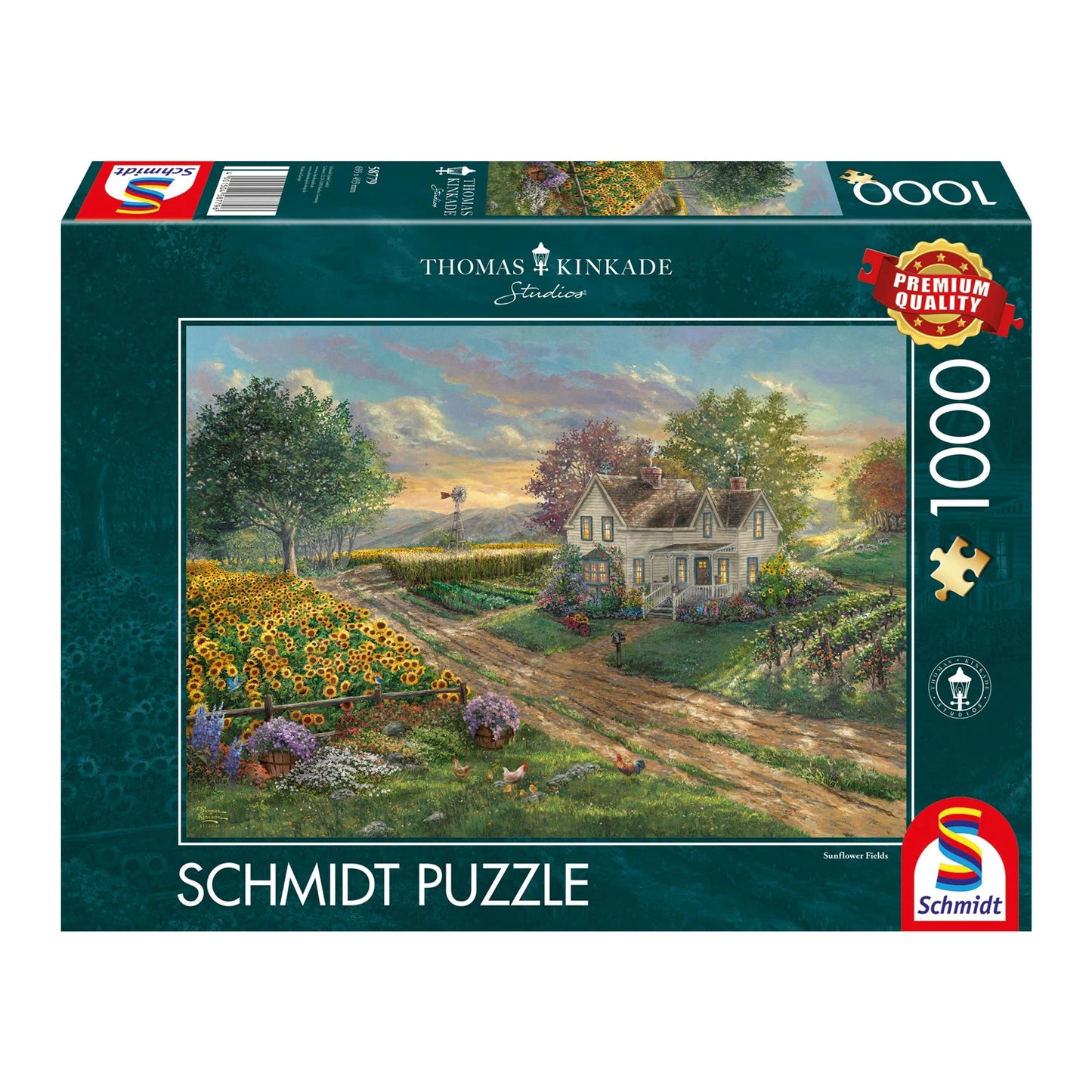 SONNENBLUMENFELDER 1000 TEILE
