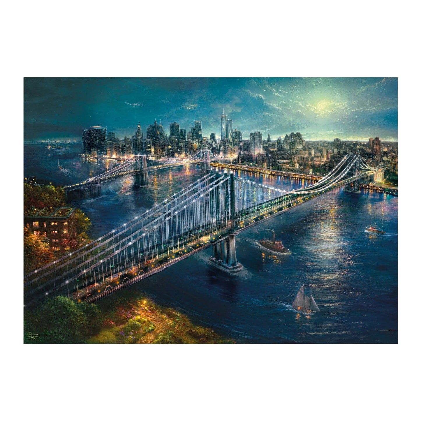 LUNE AU DESSUS DE MANHATTAN 2000 PIÈCES