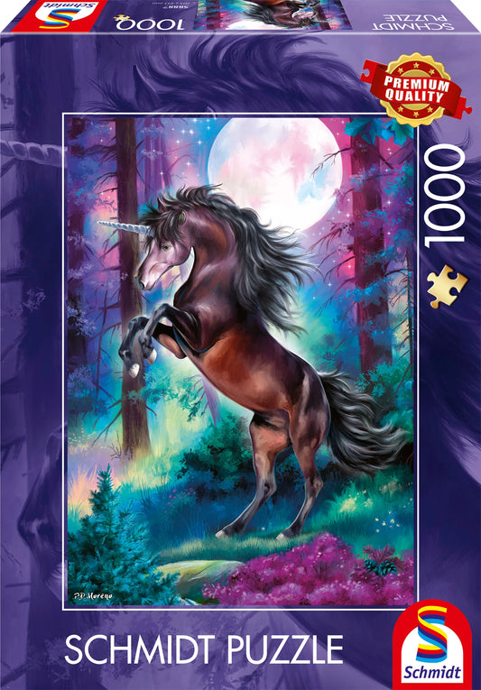 UNICORNO ALLA LUNA PIENA 1000 PEZZI