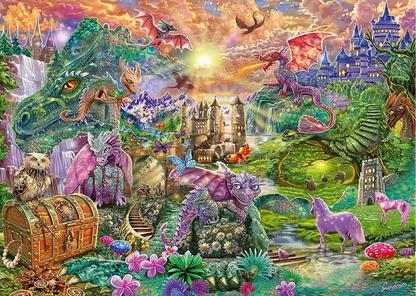 TERRA DEI DRAGHI INCANTATA 1000 PEZZI