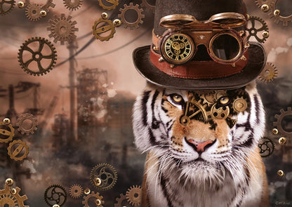 TIGRE STEAMPUNK 1000 PIÈCES