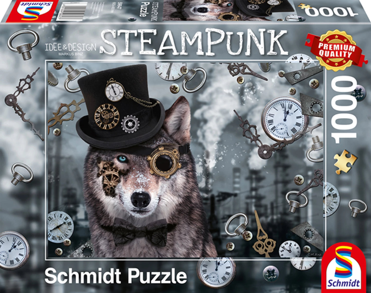 LOUP STEAMPUNK 1000 PIÈCES