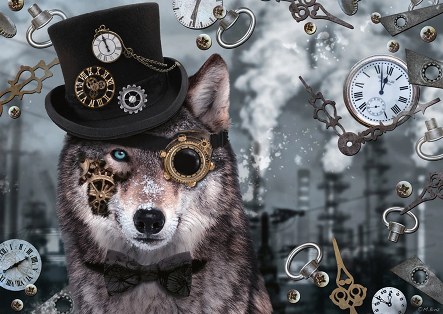 LOUP STEAMPUNK 1000 PIÈCES
