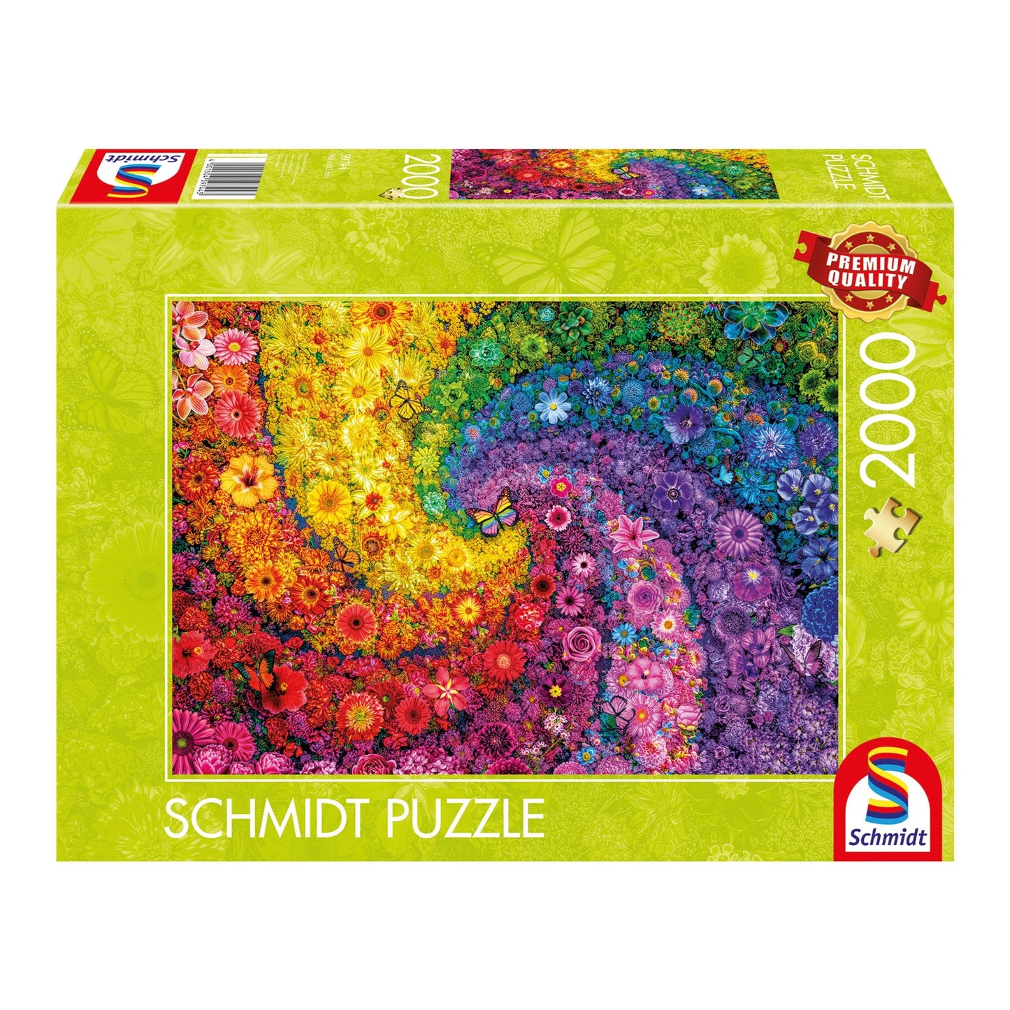 FARBENFROHER BLUMENWIRBEL, 2000 TEILE