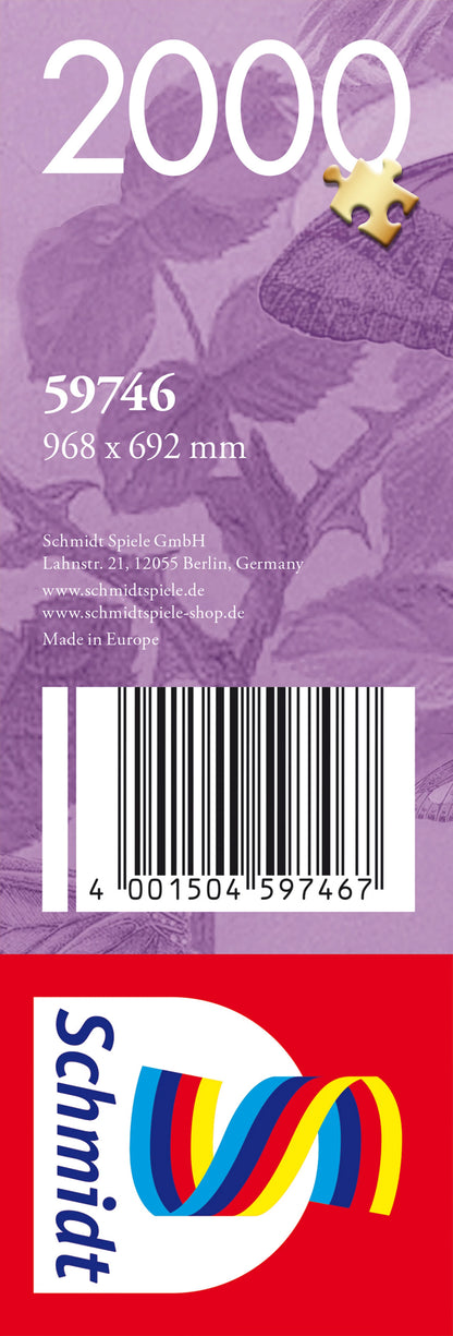 BELLISSIMO GIARDINO DELLE FARFALLE, 2000 PEZZI