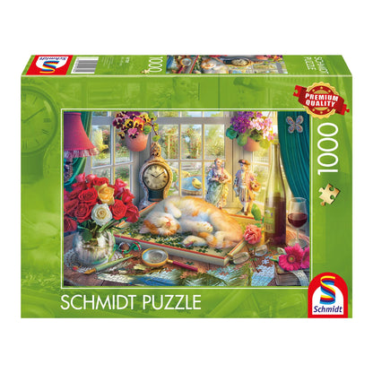 PUZZLE TIME AVEC LE CHAT 1000 PIÈCES