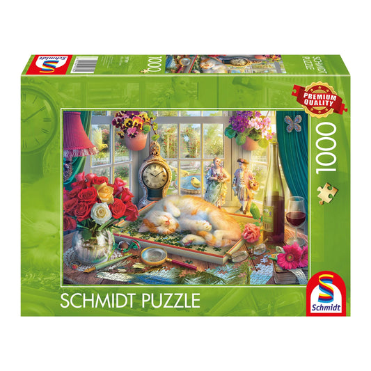 PUZZLE TIME CON IL GATTO 1000 PEZZI