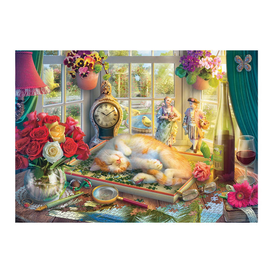 PUZZLE TIME CON IL GATTO 1000 PEZZI