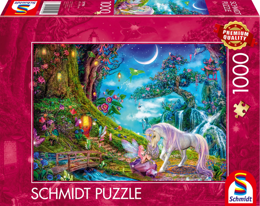 DOVE UNICORNI ED ELFI SI DANNO LA BUONANOTTE (1000 PEZZI)