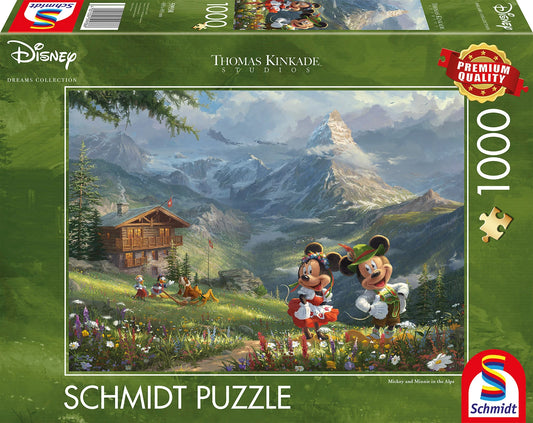 DISNEY TOPOLINO E MINNIE SULLE ALPI 1000 PEZZI