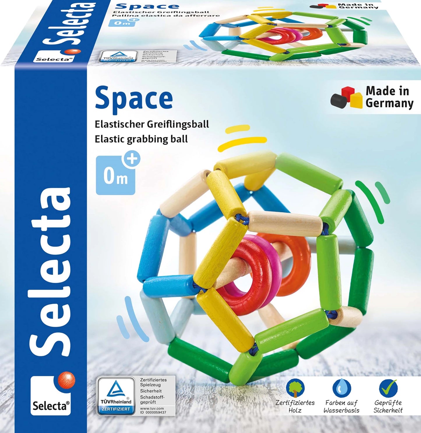 BALLE DE DENTITION ESPACE 11,5 CM