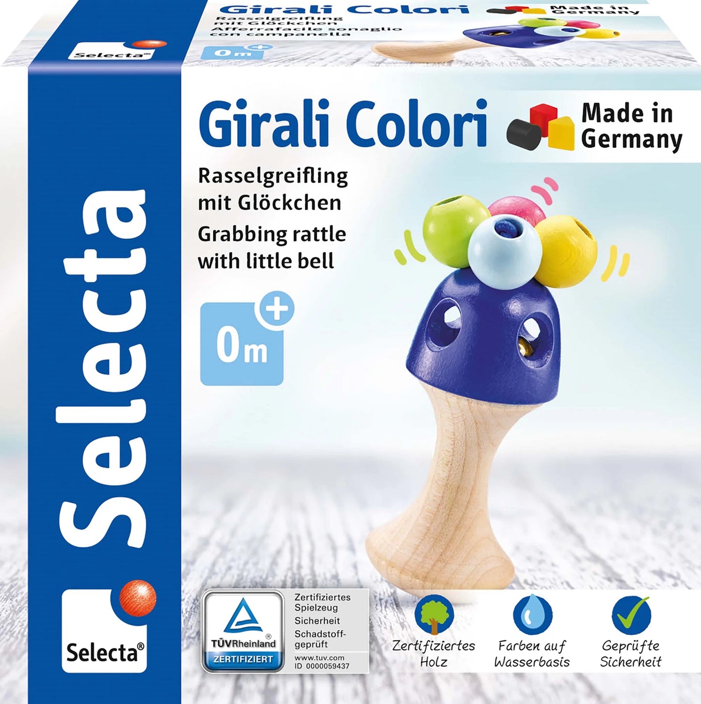 GRIFF ZANGE WIRBEL FARBEN 11CM