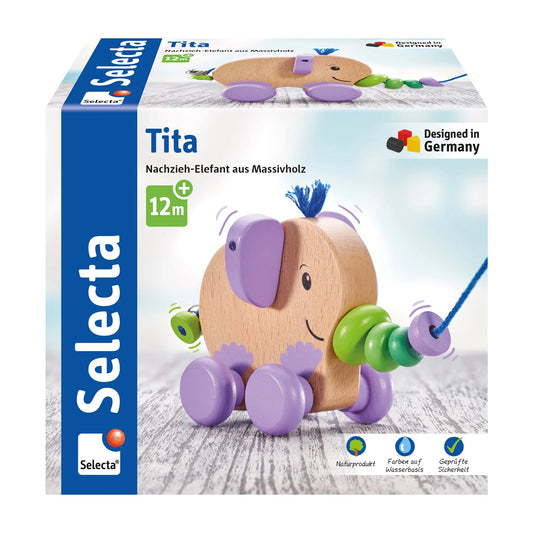 ZUGTIER ELEFANT TITA 14CM