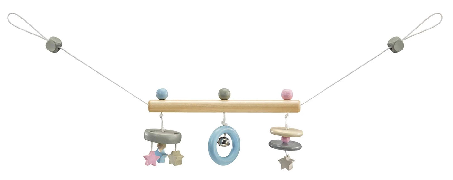 CATENA PER CARROZZINA CON STELLE, 63 CM