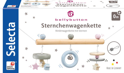 CATENA PER CARROZZINA CON STELLE, 63 CM