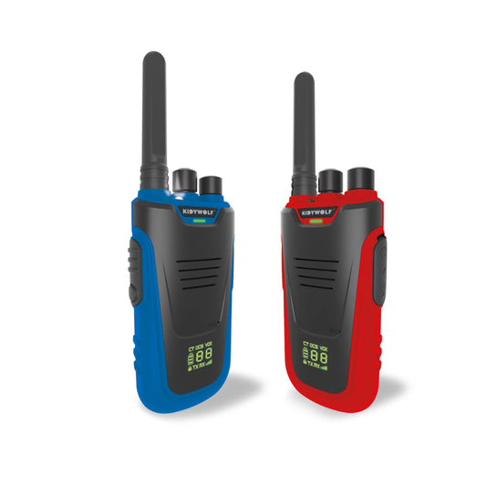 WALKIE-TALKIE CON TORCIA BLU/ROSSA