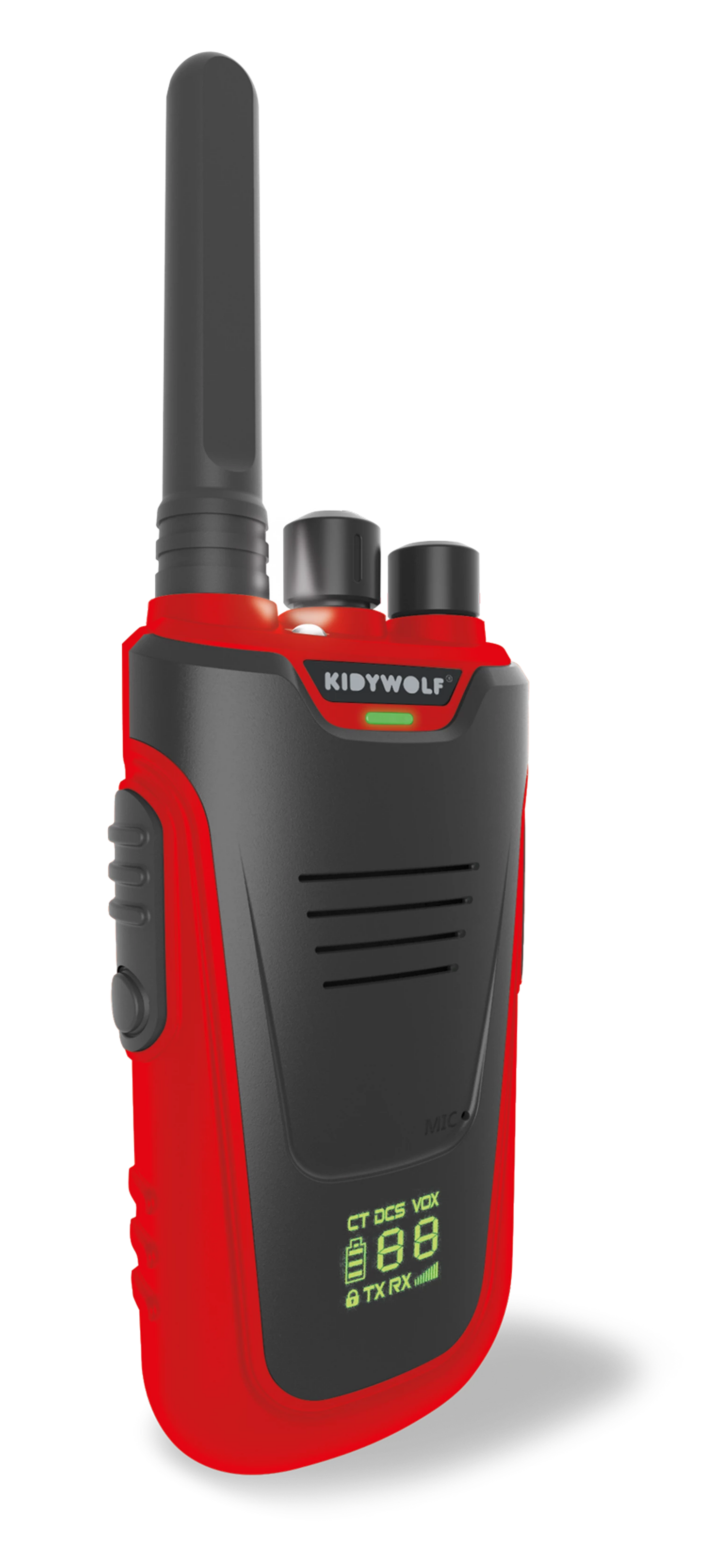 WALKIE-TALKIE MIT BLAUER/ROTER TASCHENLAMPE