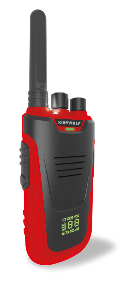 WALKIE-TALKIE MIT BLAUER/ROTER TASCHENLAMPE