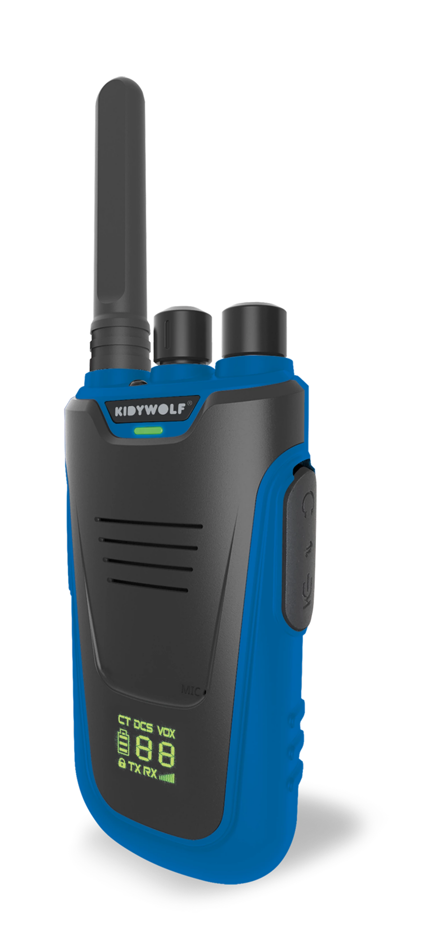 WALKIE-TALKIE MIT BLAUER/ROTER TASCHENLAMPE