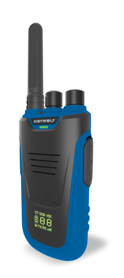 WALKIE-TALKIE MIT BLAUER/ROTER TASCHENLAMPE