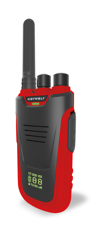 WALKIE-TALKIE MIT BLAUER/ROTER TASCHENLAMPE