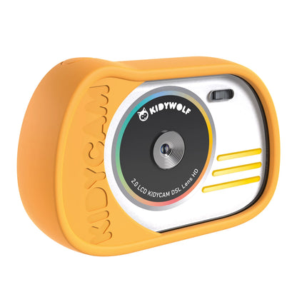 GELBE FOTOAPPARAT UND VIDEOCAMERA