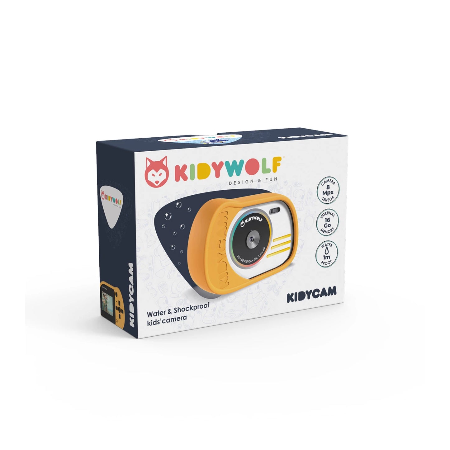 GELBE FOTOAPPARAT UND VIDEOCAMERA