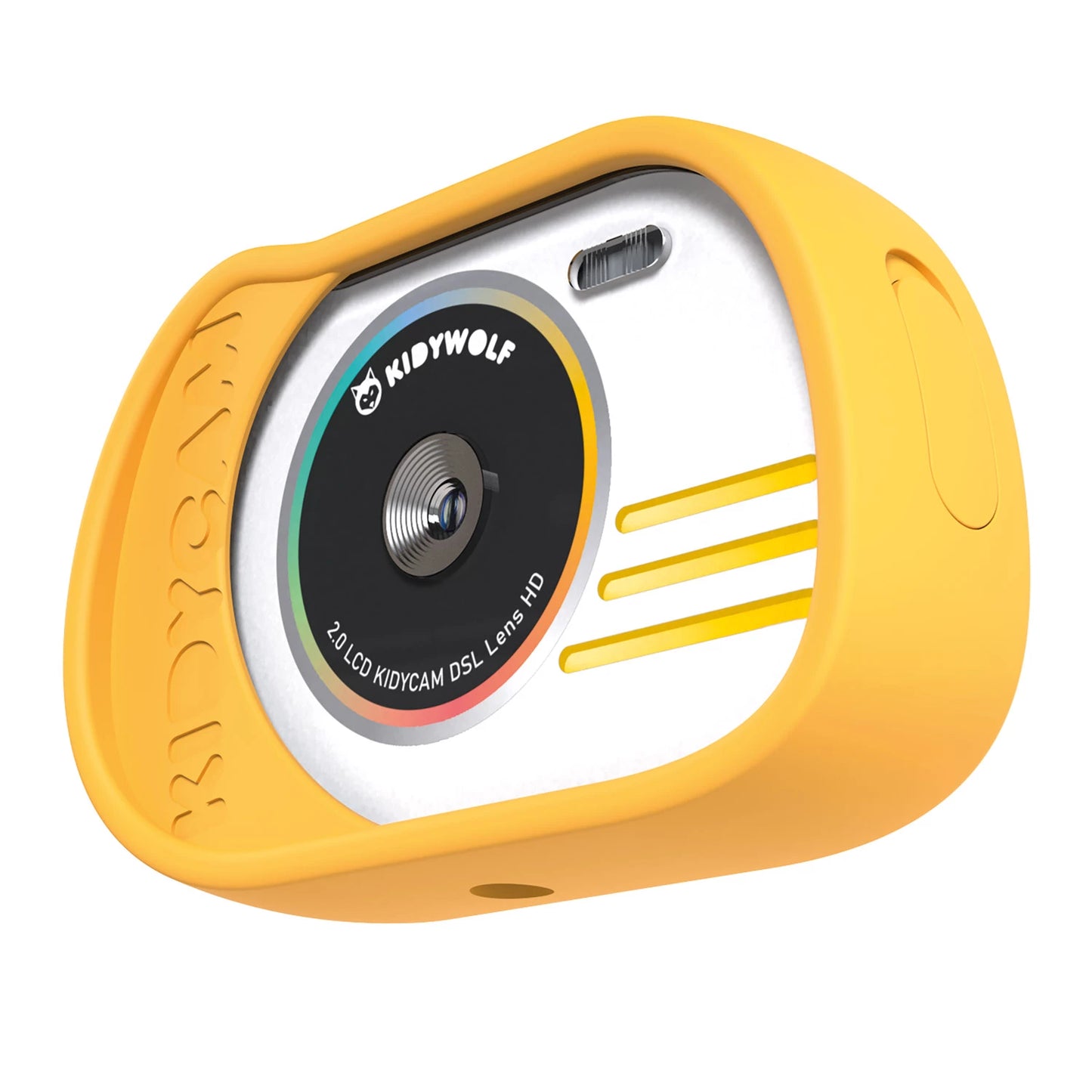GELBE FOTOAPPARAT UND VIDEOCAMERA