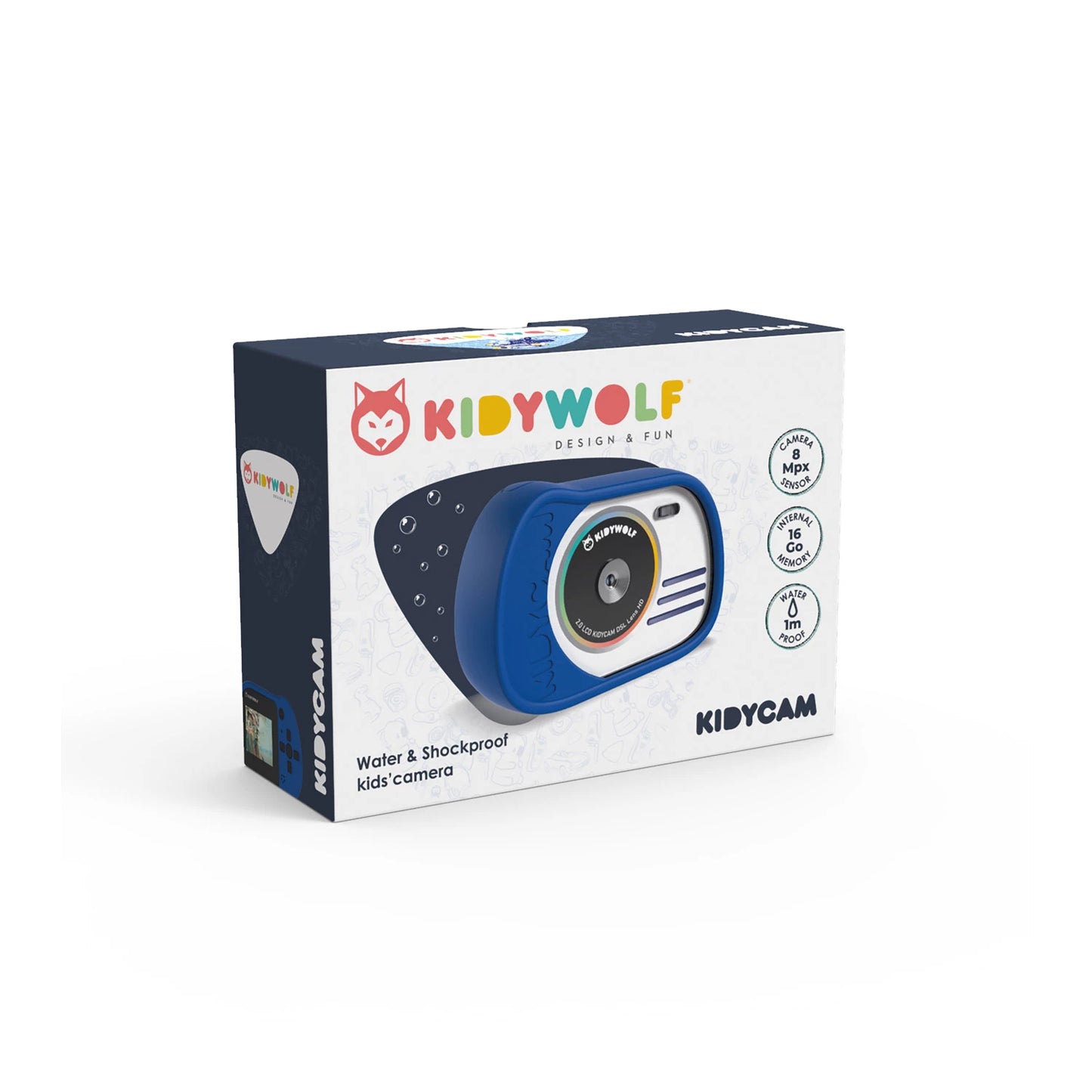 MACCHINA FOTOGRAFICA E VIDEOCAMERA BLU