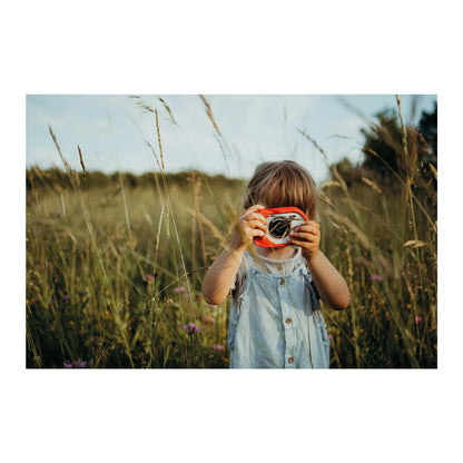 MACCHINA FOTOGRAFICA E VIDEOCAMERA ROSSA