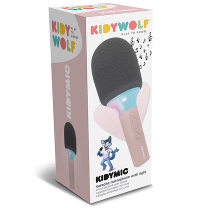 BLUETOOTH-MIKROFON MIT LICHT, ROSA
