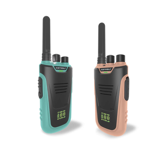 WALKIE-TALKIE CON TORCIA, AZZURRO/ROSA
