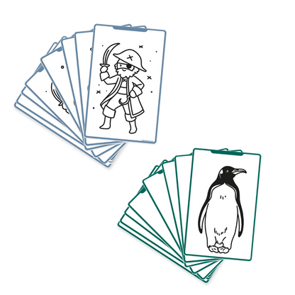 NACHFÜLLPACKUNG WILDE TIERE UND PIRATEN FÜR DESIGN BOARD
