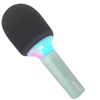 MICROPHONE BLUETOOTH AVEC LUMIÈRE VERTE