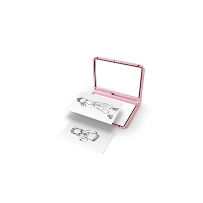 PANNELLO DI DESIGN ILLUMINATO, ROSA
