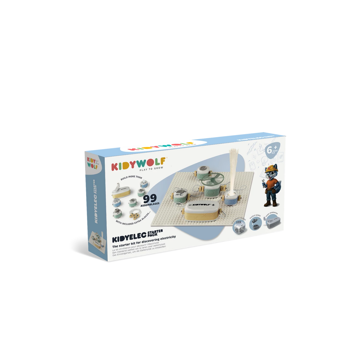 KIT PER ESPERIMENTI SULL'ELETTRICITÀ, 11 PEZZI.