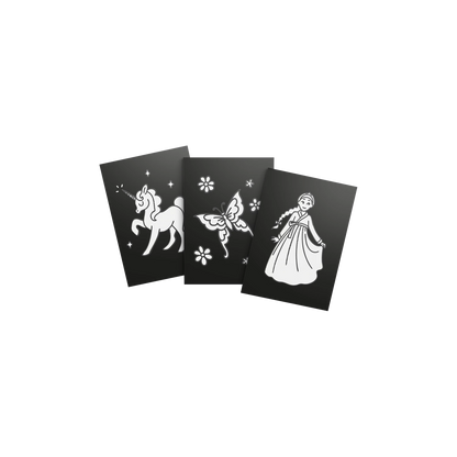 LOT DE 3 DÉCORATIONS MURALES LUMINEUSES, PRINCESSE