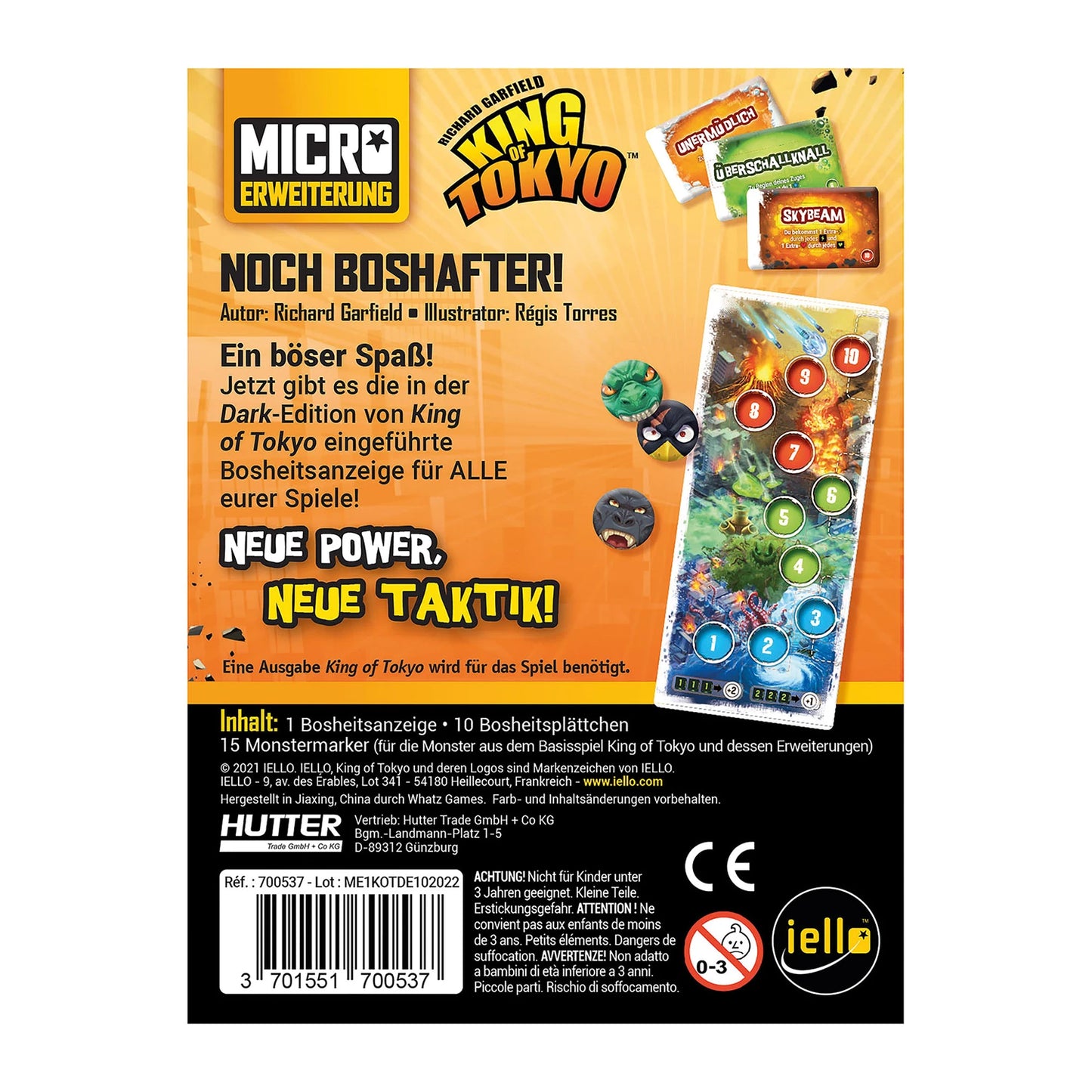 KING OF TOKYO - ENCORE PLUS VILAIN ! (D)
