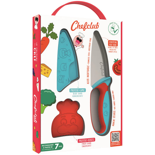 COLTELLO PER BAMBINI, BLU/ROSSO
