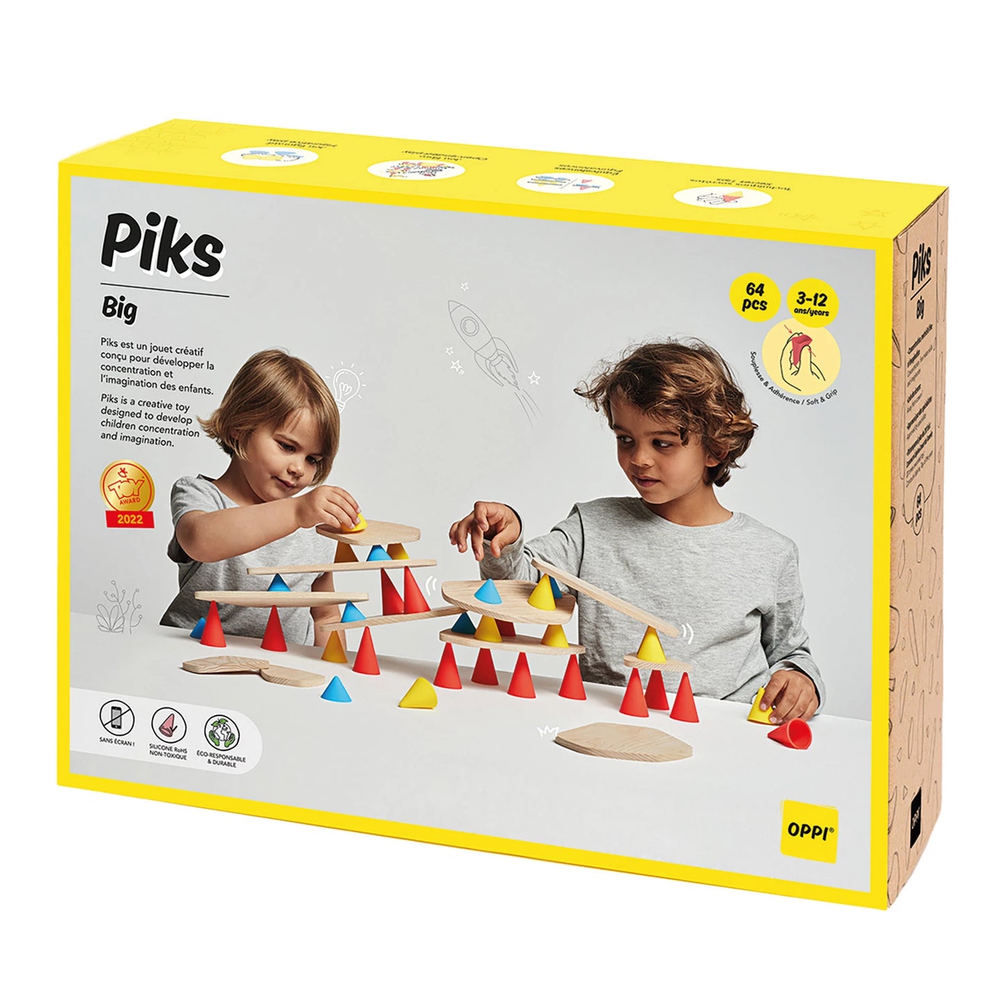SET DE JOUETS À EMPILER PIKS GRAND