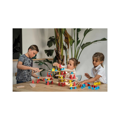 ENSEMBLE D'APPRENTISSAGE AVEC JOUETS À EMPILER PIKS, 129 PIÈCES