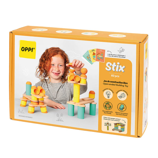 BAUSPIELZEUG STIX, 60 TEILE