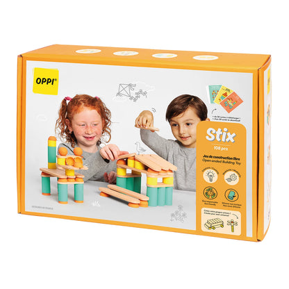 STIX BAUSPIELZEUG, 108 TEILE