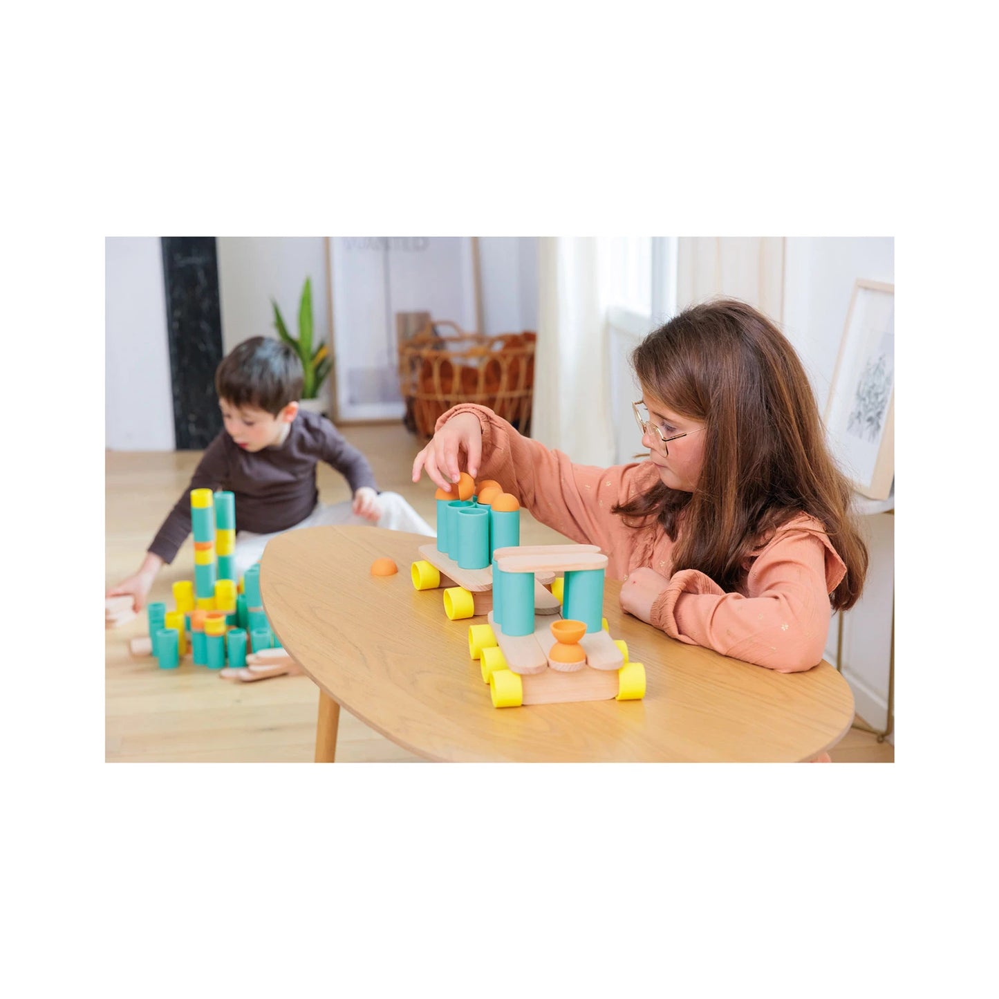 STIX BAUSPIELZEUG, 108 TEILE