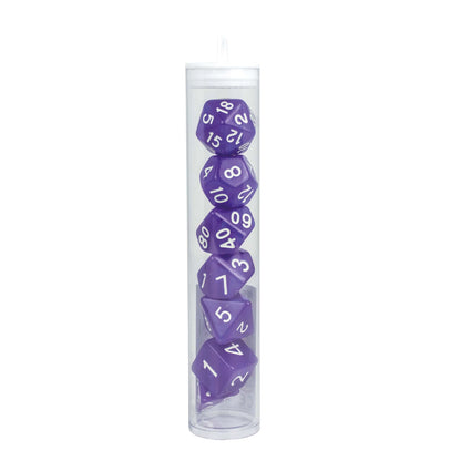 SET DE DÉS DE JEU DE RÔLE MOONSTONE, VIOLET