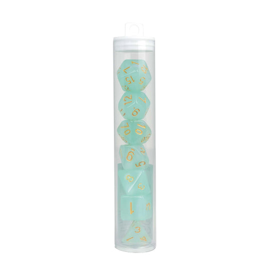 SET DI DADI RPG MOONSTONE VERDE GIADA