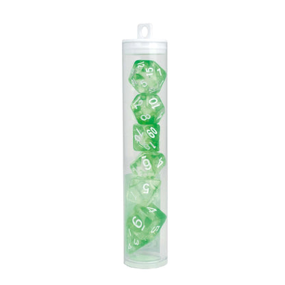 ENSEMBLE DE DÉS RPG CRISTAL VERT