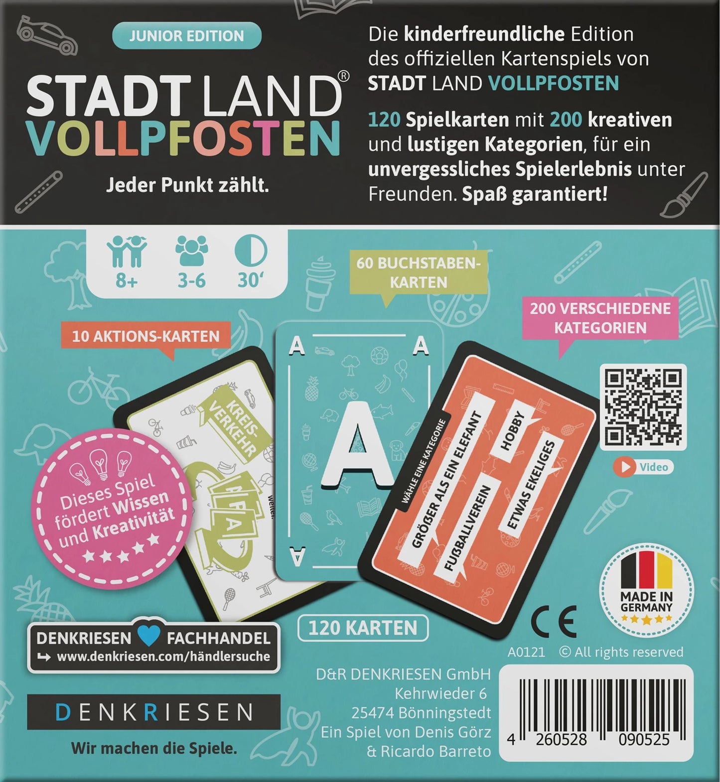 STADT LAND FLUSS - JUNIOR KARTENSPIEL (D)