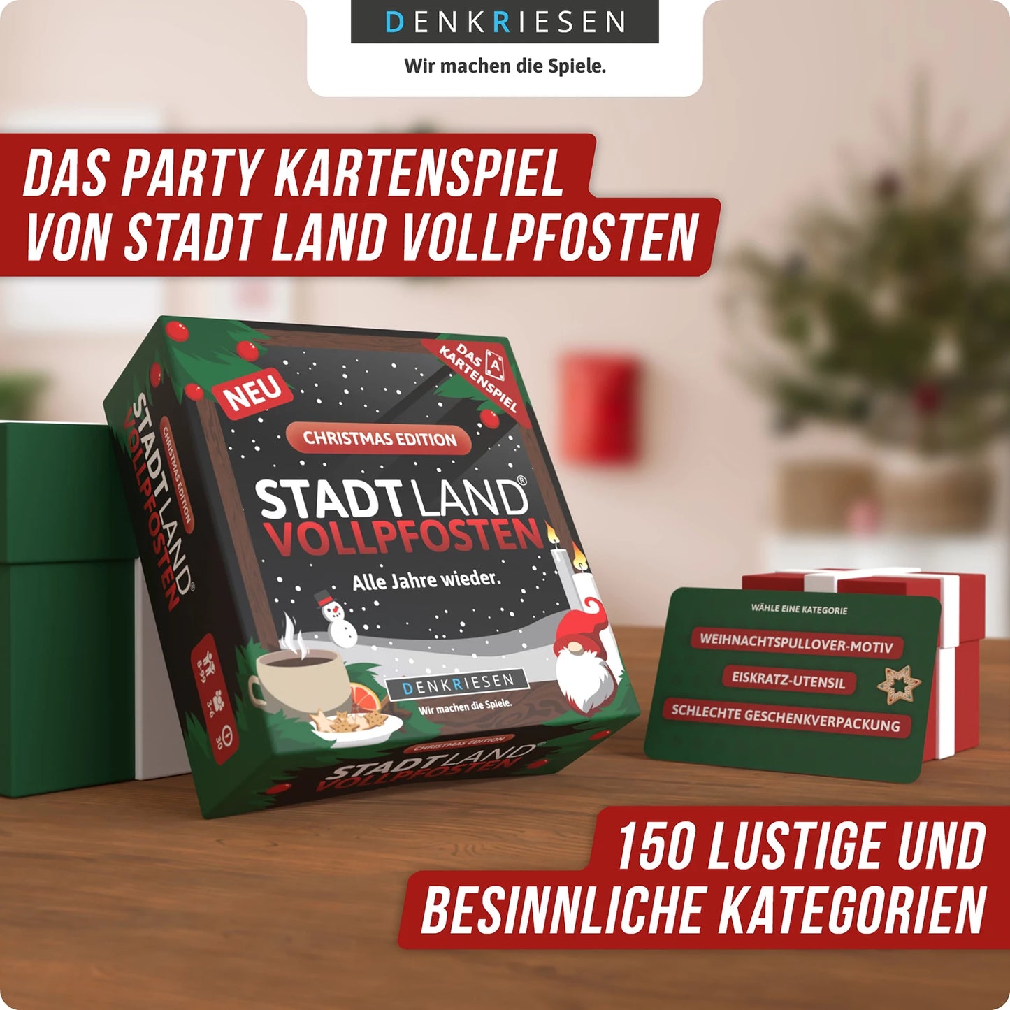 STADT LAND VOLLPFOSTEN – KARTENSPIEL WEIHNACHTS-EDITION (D)