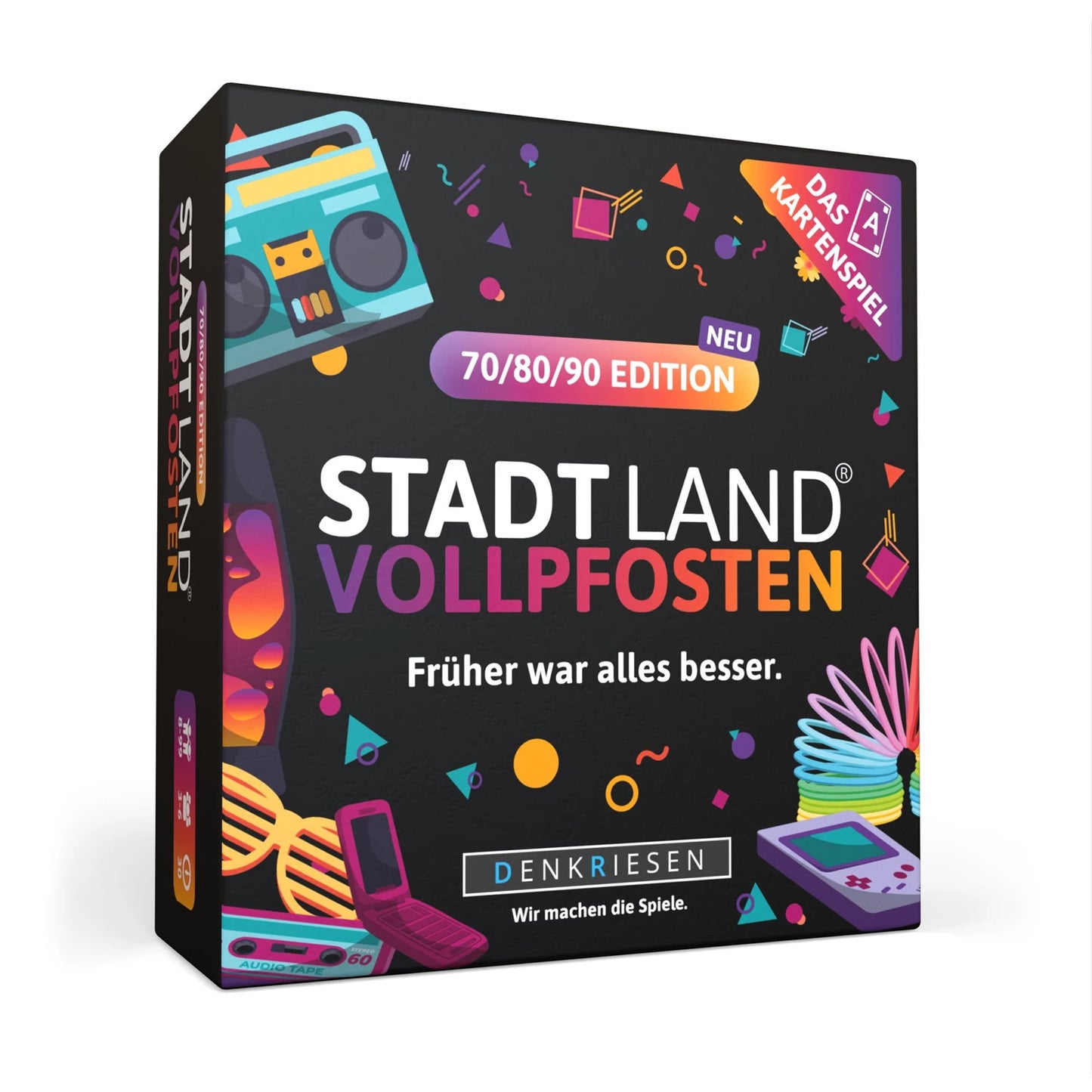 STADT LAND VOLLPFOSTEN - KARTENSPIEL 70er/80er/90er EDITION (D)